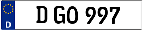 Truck License Plate